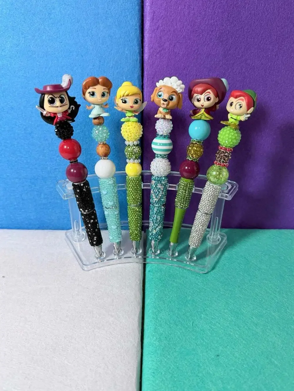 Disney Doorable Peter Pan Beaded Pens - Custom By The Enchanted Hoosier